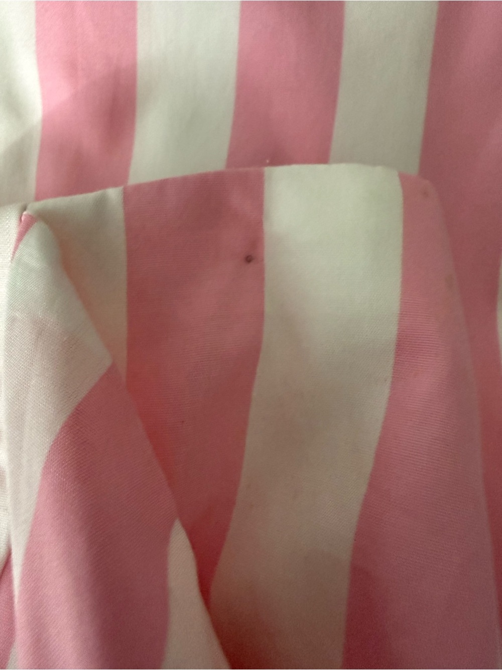 J.Crew, Thomas Mason, pink & white striped ruffle drape, cotton pencil skirt 8 - Picture 11 of 12